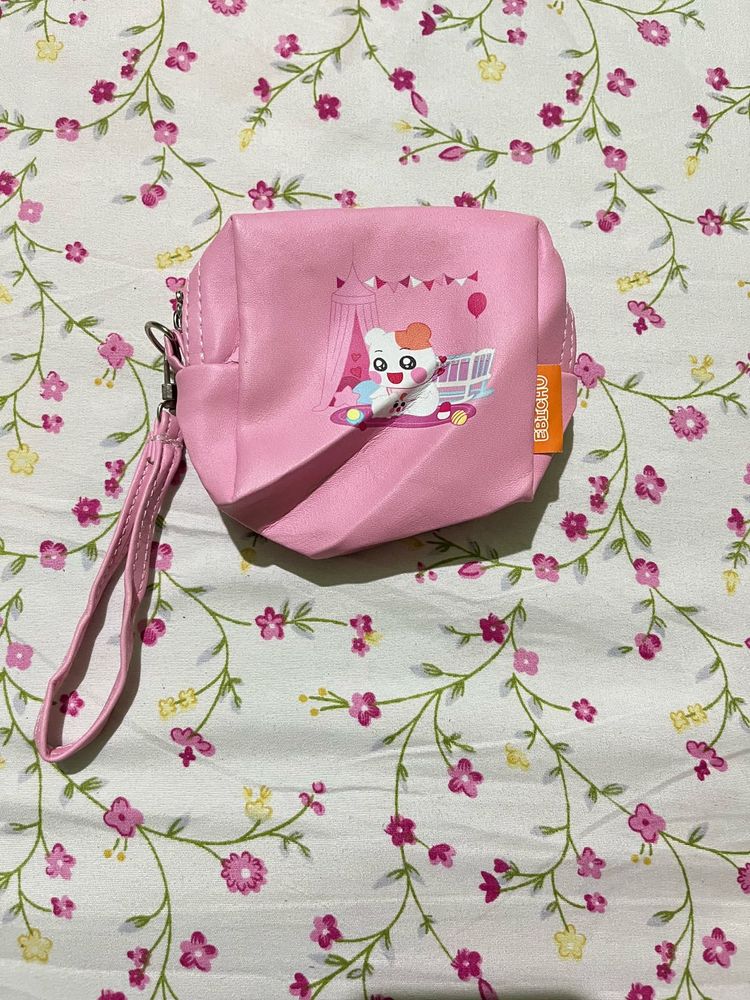 Cute Pink Cartoon Pouch