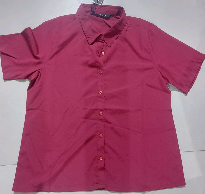 Trendy Maroon Shirt