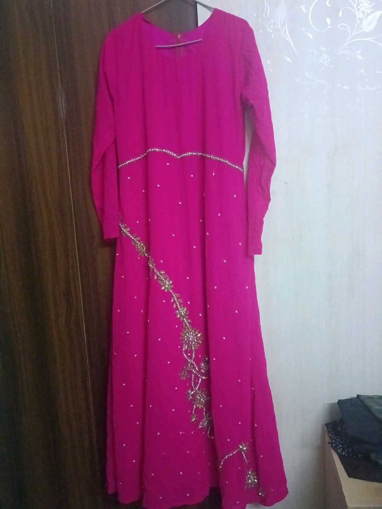 Beautiful Pink Ethnic Gown