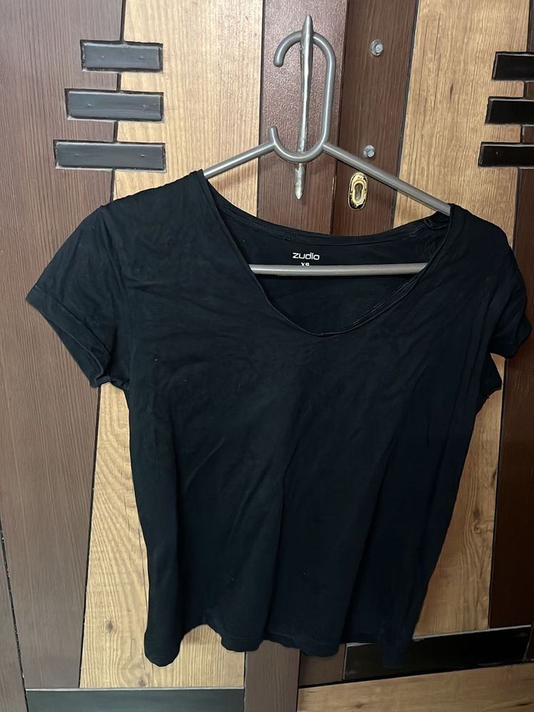 Classic Black V-Neck T-Shirt