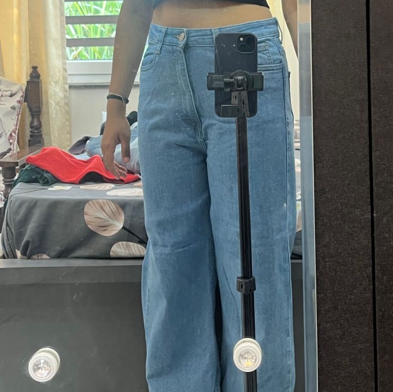 Light Wash Wide Leg Jeans
