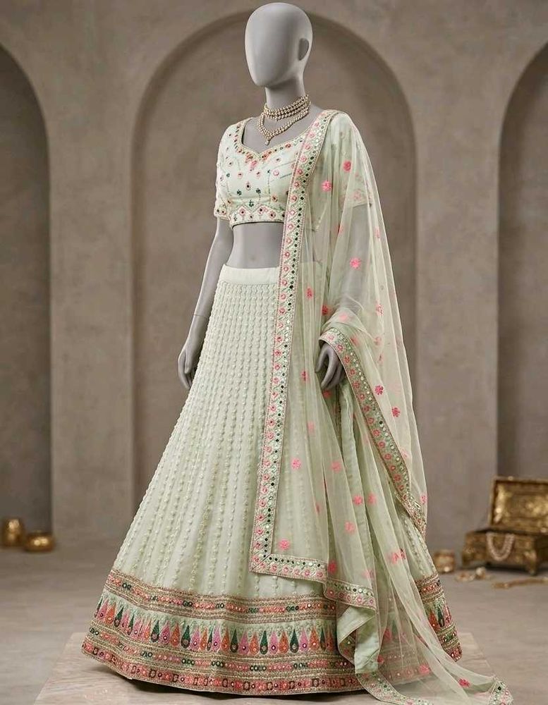 Elegant Pastel Lehenga Choli