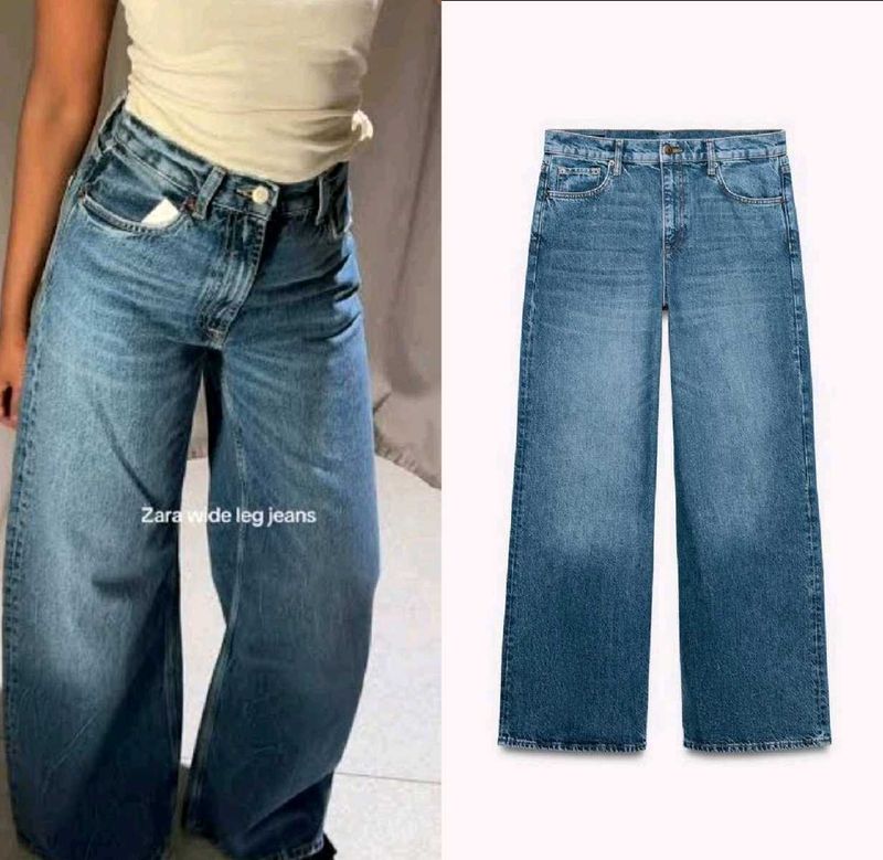 True Zara Stylish Wide Leg Jeans