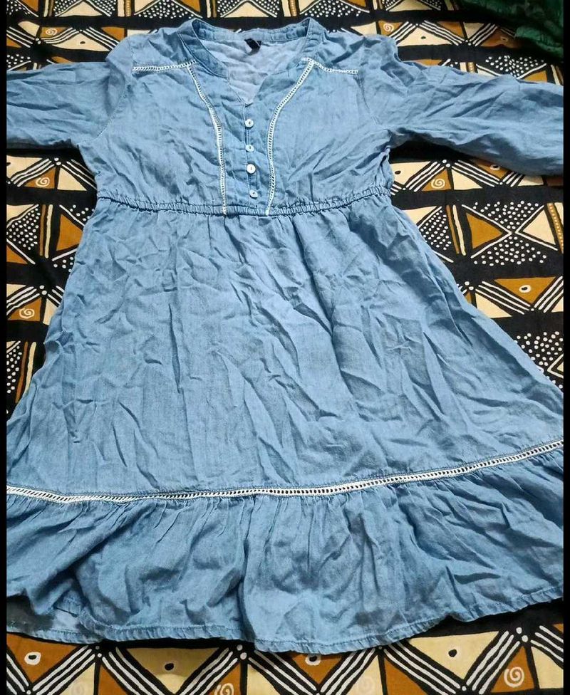 Light Blue Denim Dress
