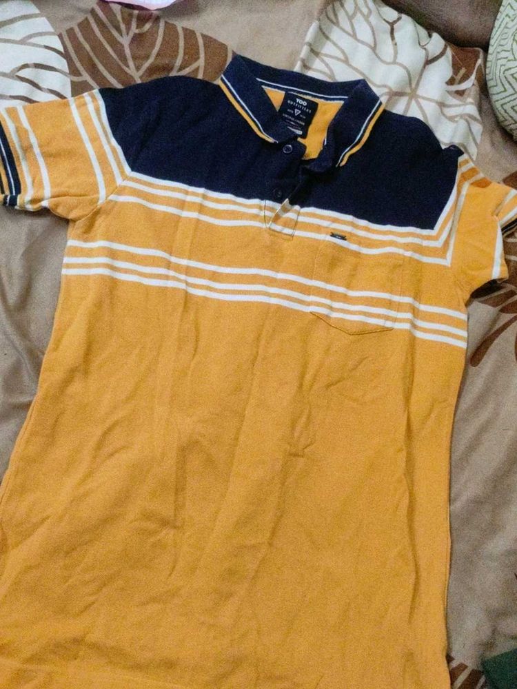 Men's Striped Polo T-Shirt