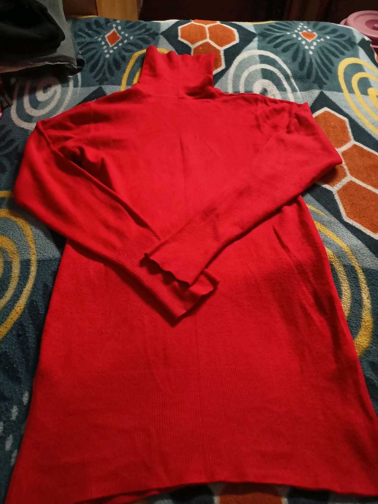 Red Long Sweater