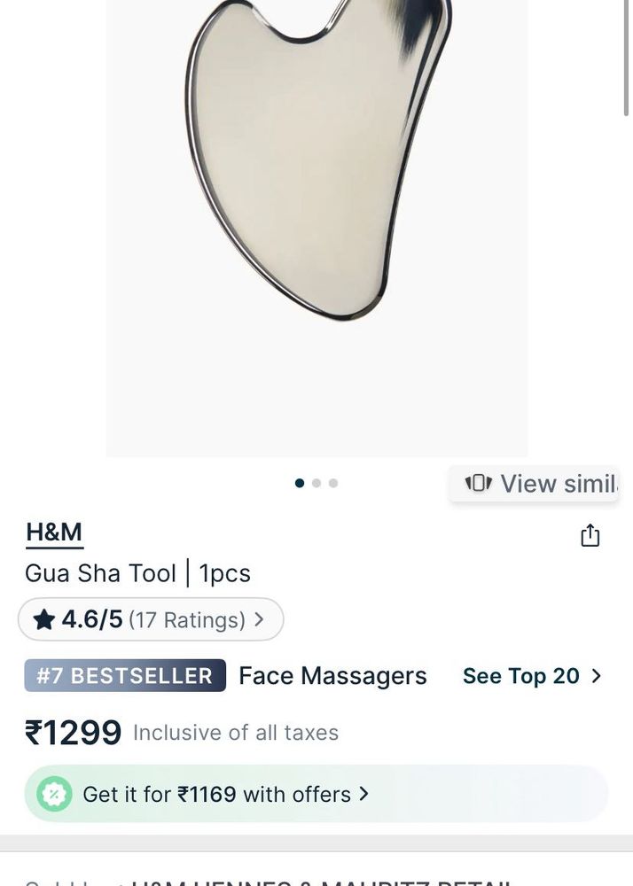 H&amp;M Heart-Shaped Gua Sha Stone