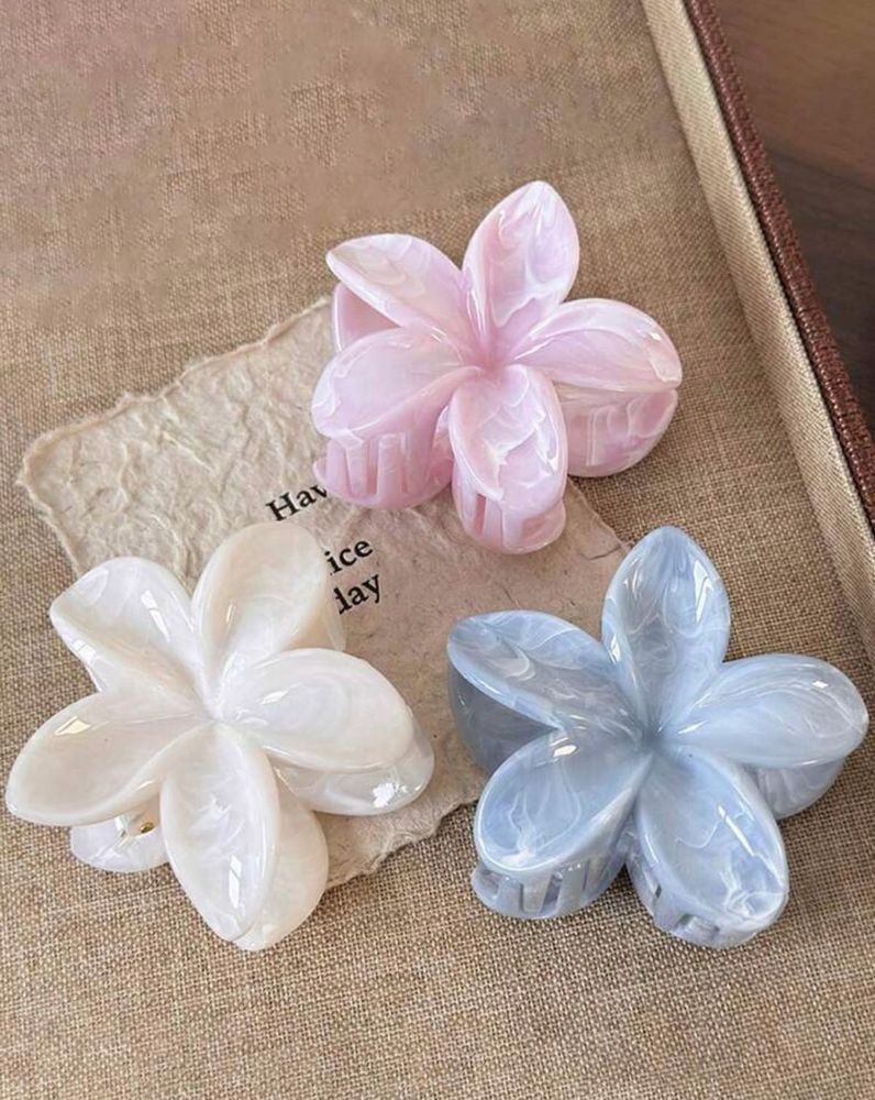 Flower Claw Clips - Set of 5