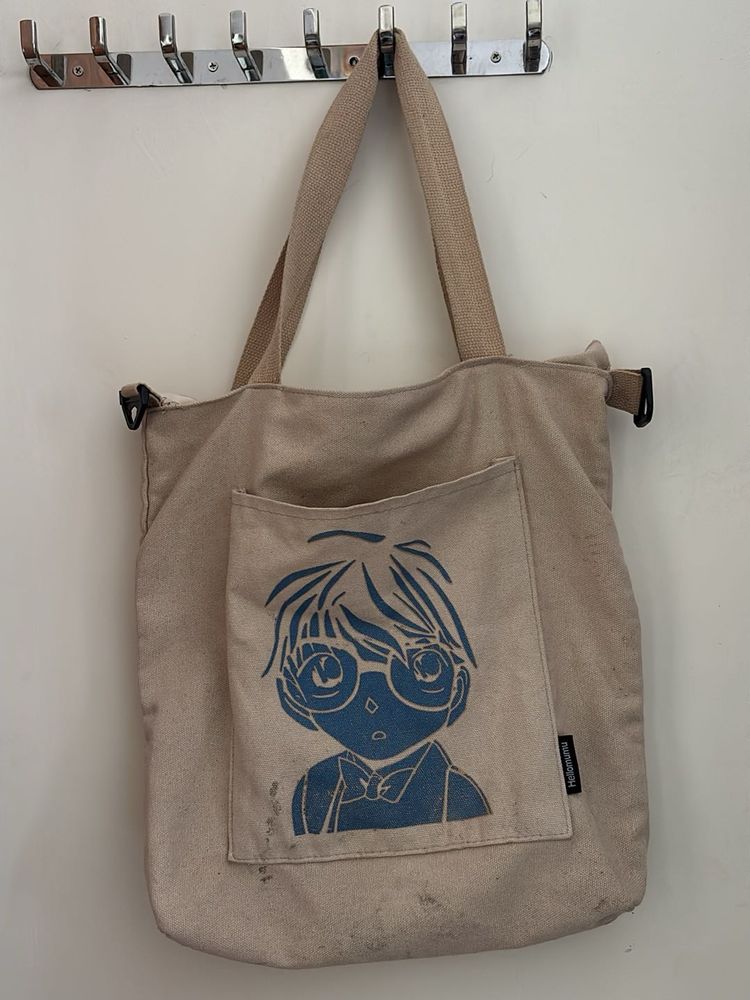 Cute Anime Print Tote Bag