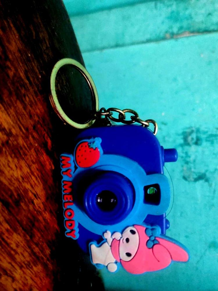 Cute My Melody Camera Keychain