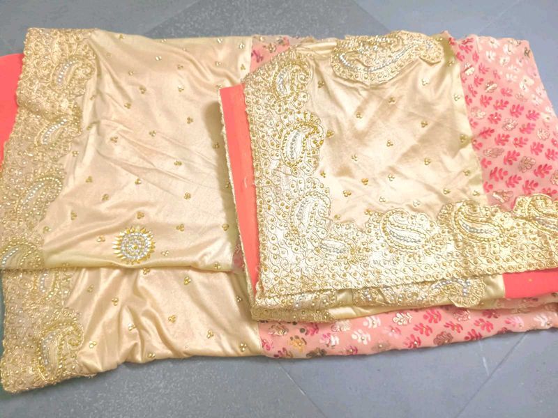 Embroidered Silk Blend Saree