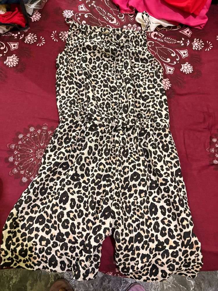 Leopard Print Jumpsuit