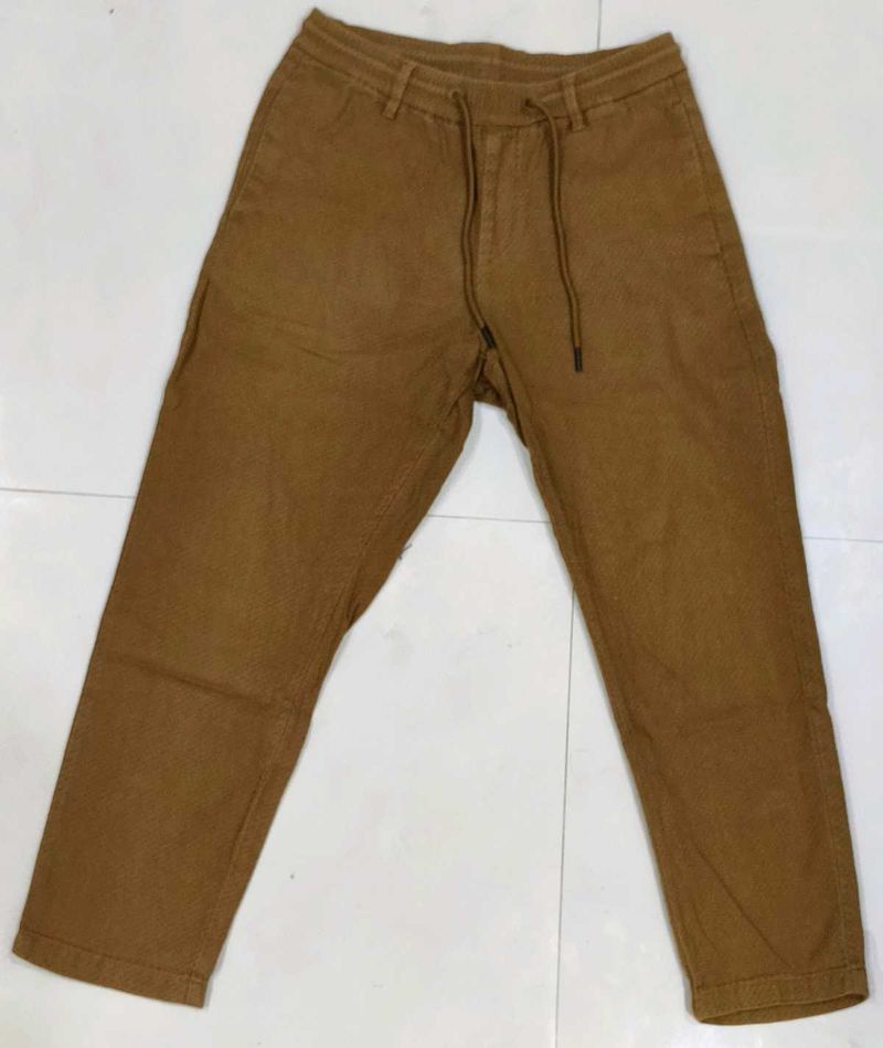 John Players Men's Brown Corduroy Pants