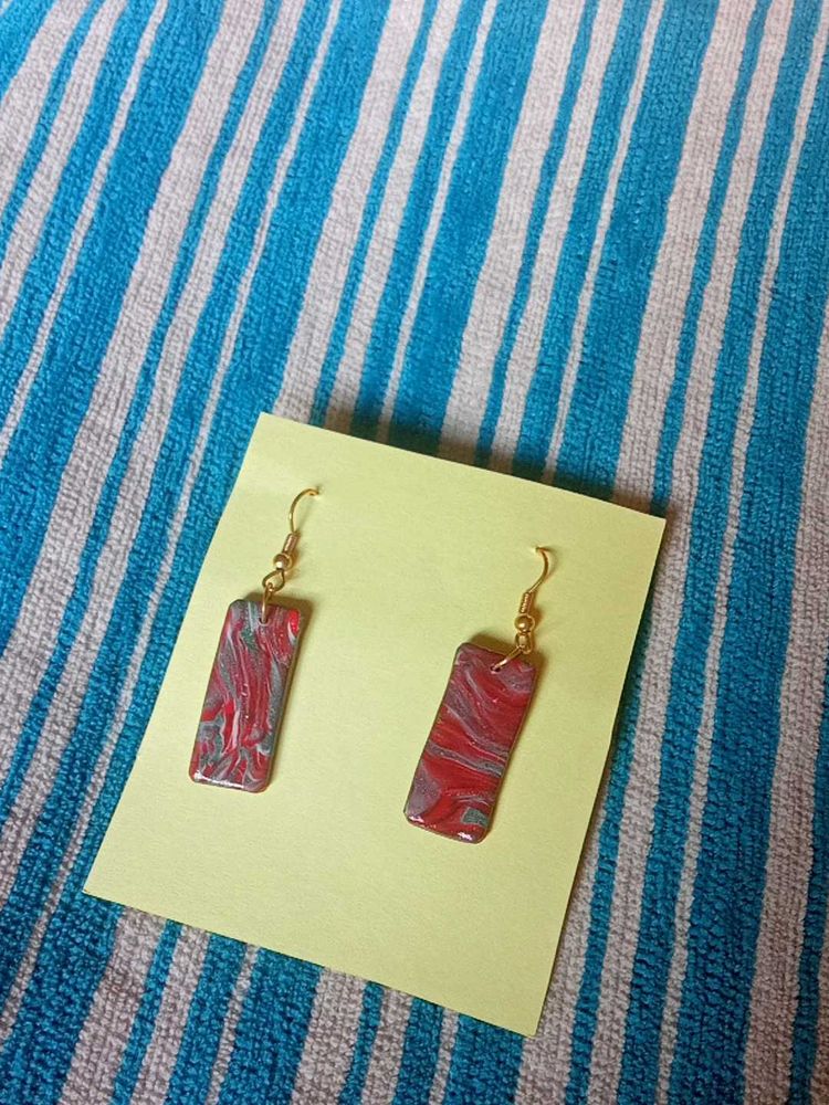 Handmade Marble Effect Earrings