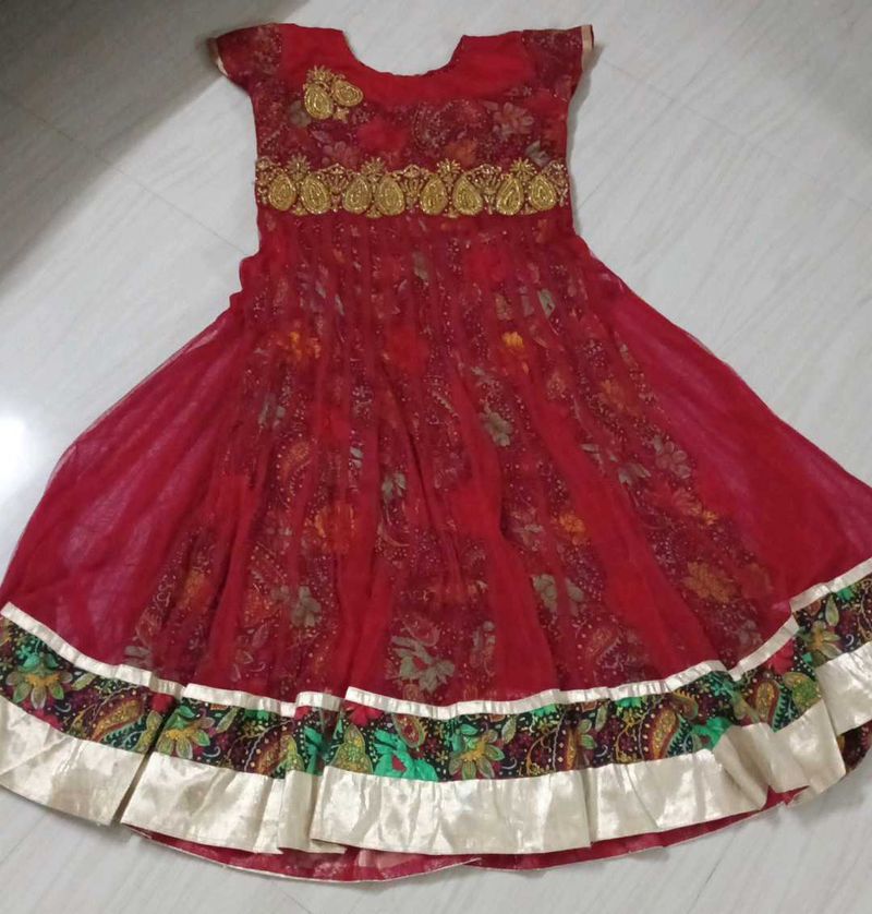 Beautiful Red Ethnic Gown