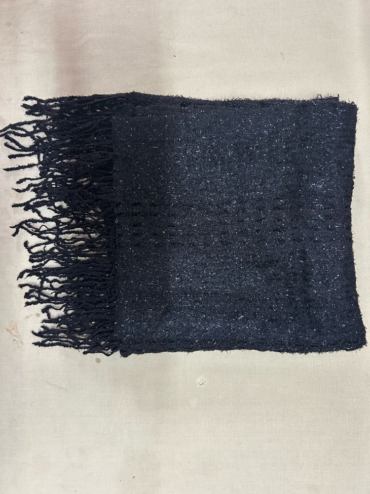 Sparkly Black Scarf