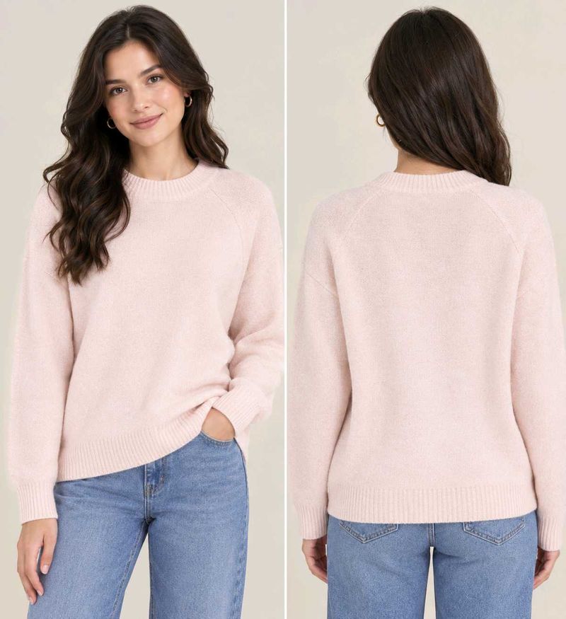 Soft Pink Knit Sweater