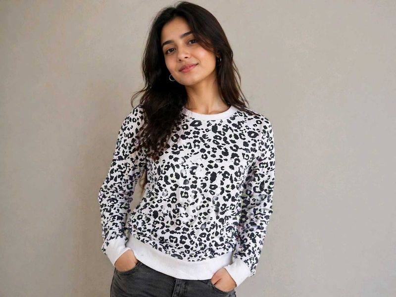Leopard Print Sweatshirt