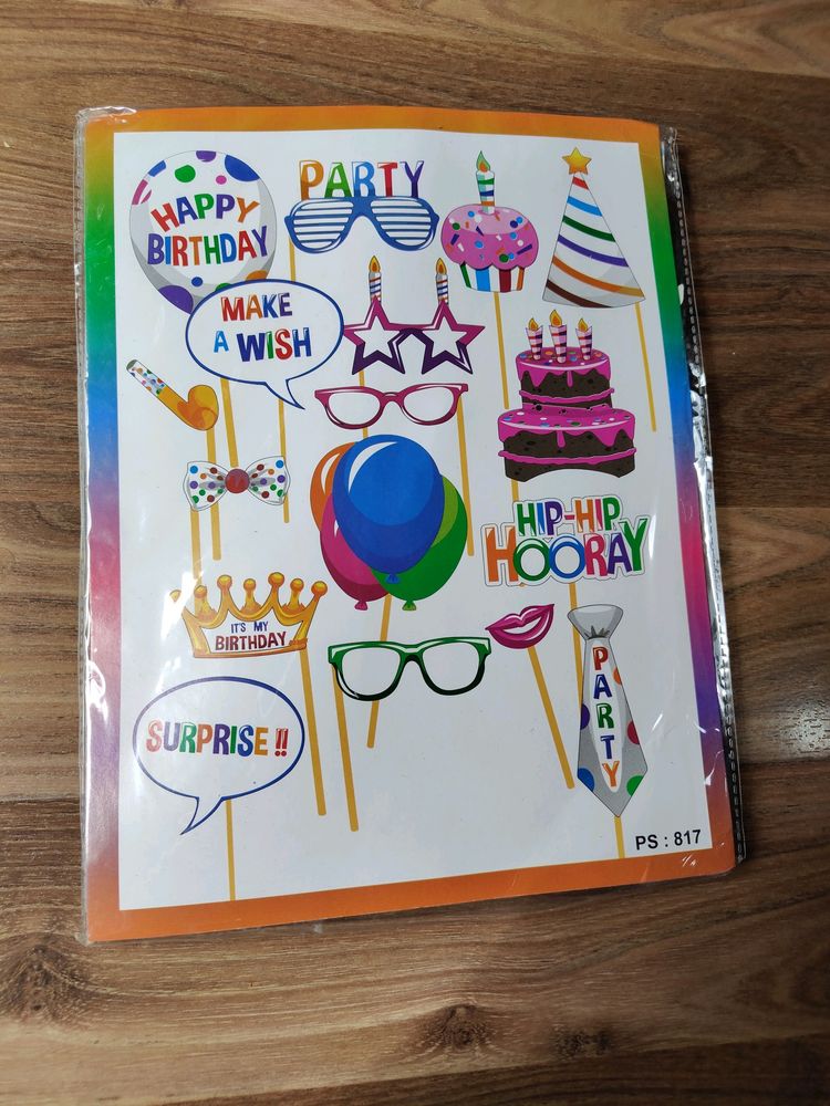 Happy Birthday Props 17pcs
