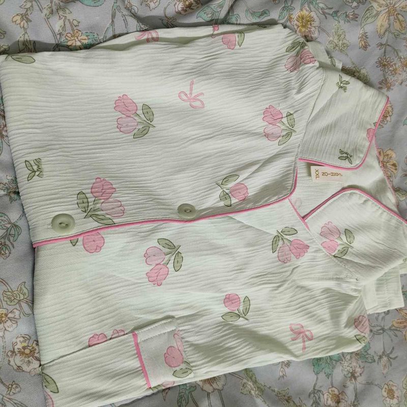 Cute Floral Pajama Set