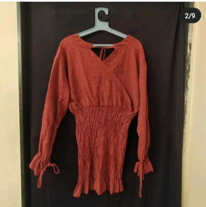 Party Wear beautiful chex design dress