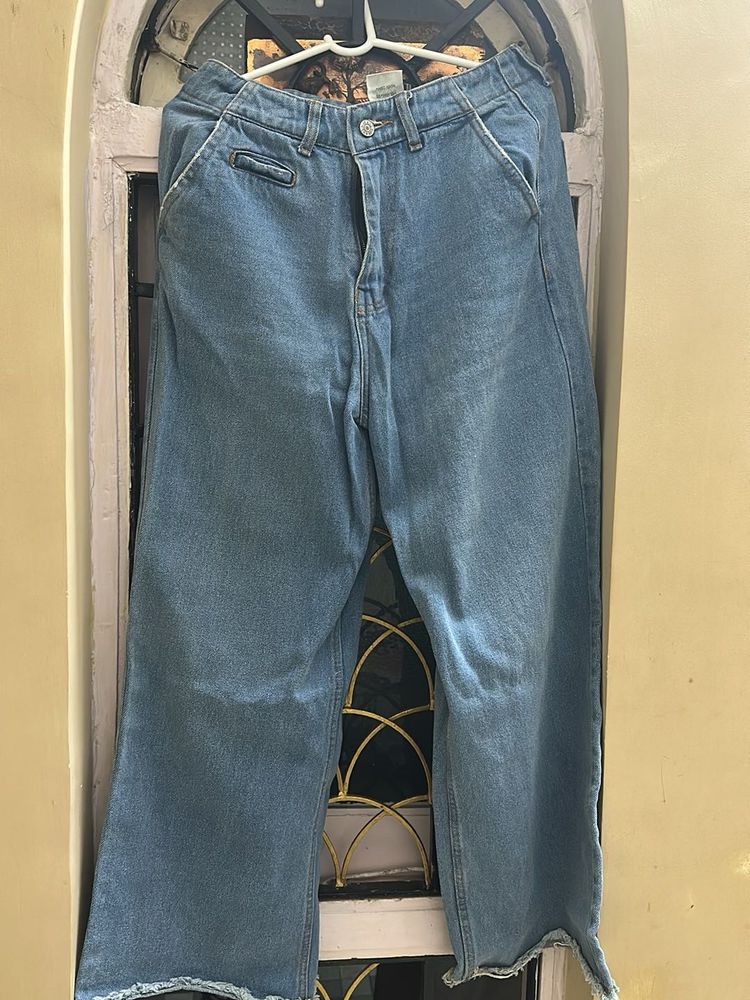Vintage Wide Leg Denim Jeans