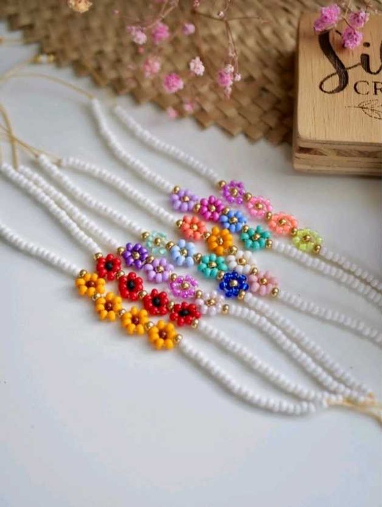 Flower Bead Bracelet
