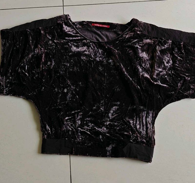 imported velvet top