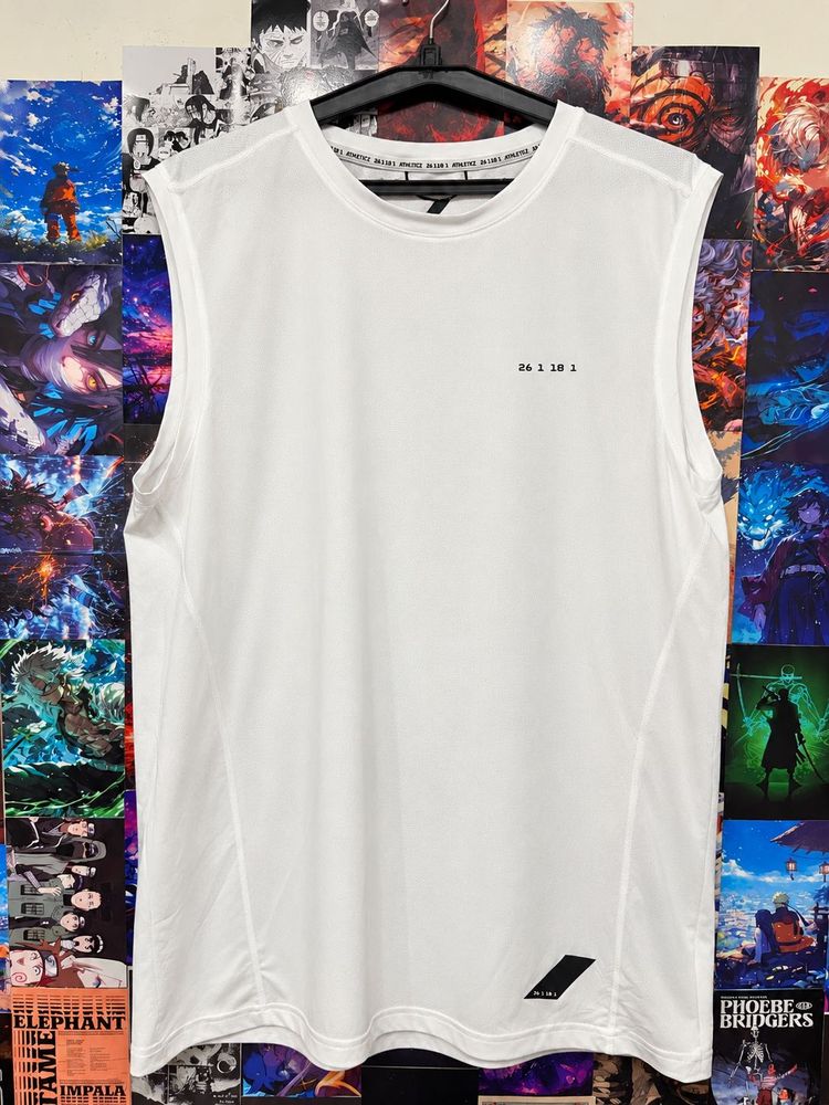 Sleeveless White T-Shirt