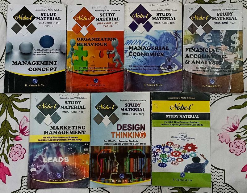 Nobel Study Material R Narain Aktu Mba 1st Semest