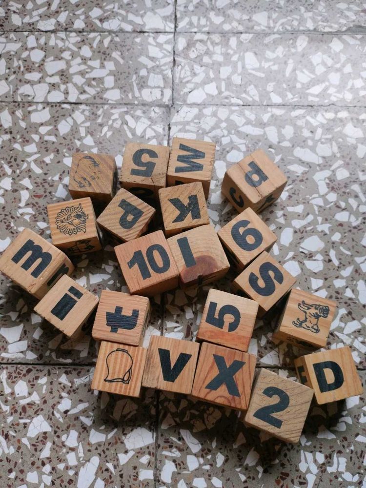 Wooden Alphabet Blocks