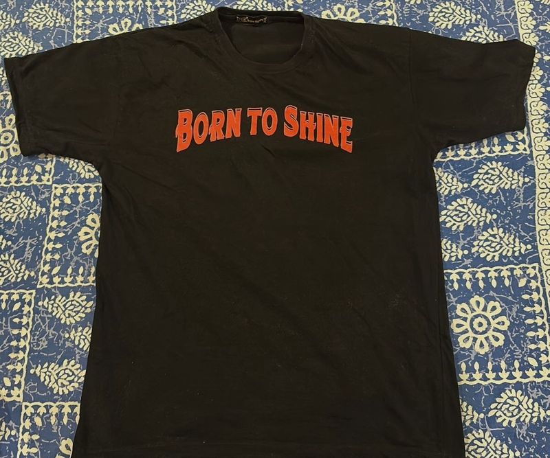 BORN TO SHINE OVERSIZED T SHIRT