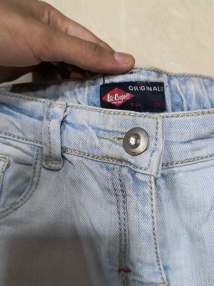 Light Wash Denim Shorts