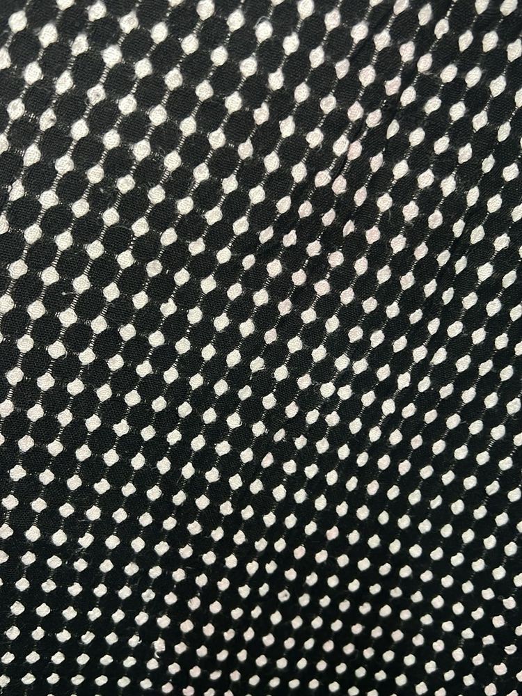 Black &amp; White Dotted Stole