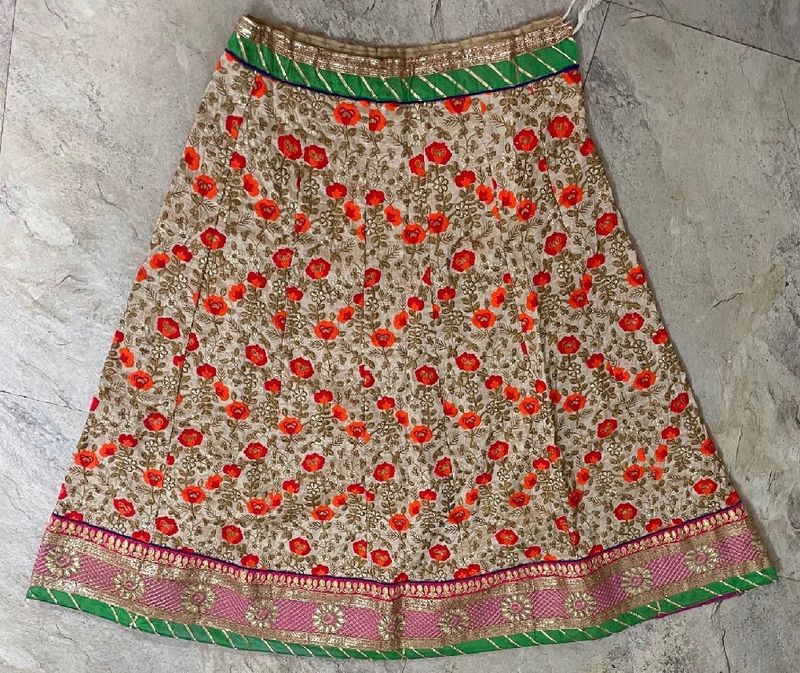 Floral Embroidered Lehenga Skirt