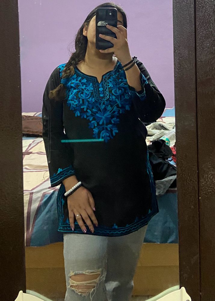 Chikankari Short Kurti❤️‍🔥