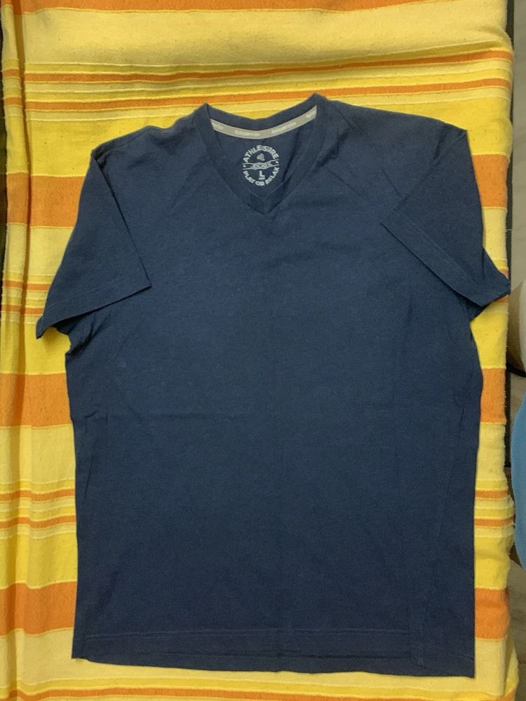 Jockey V-neck navy T-shirt