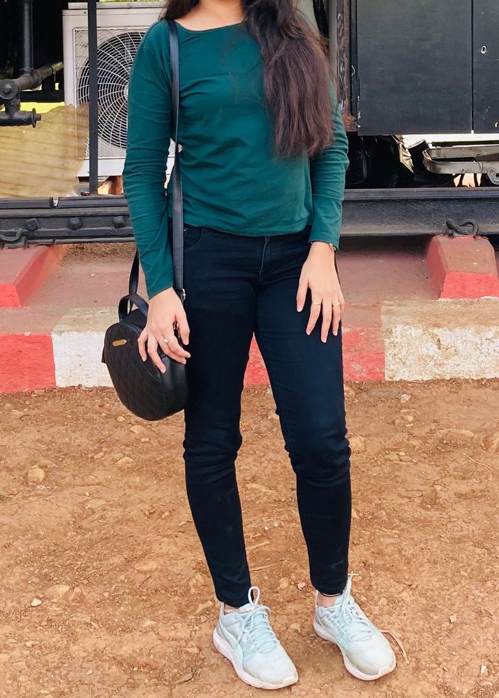 Bottle Green Full Sleeves top