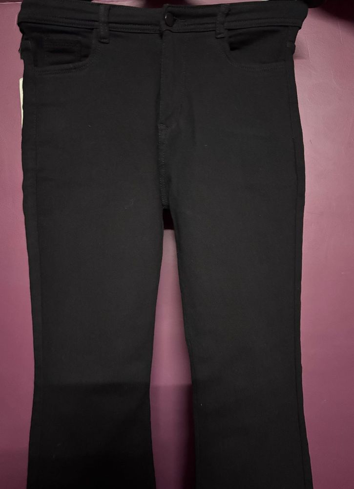 Black Flared Jeans
