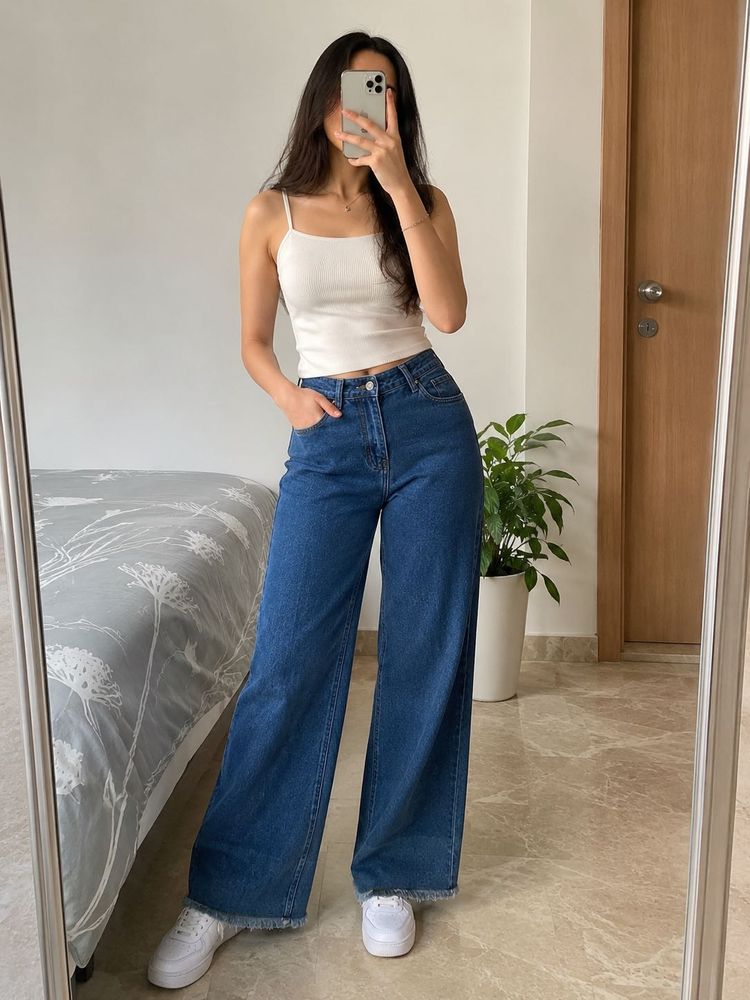 dark blue denim