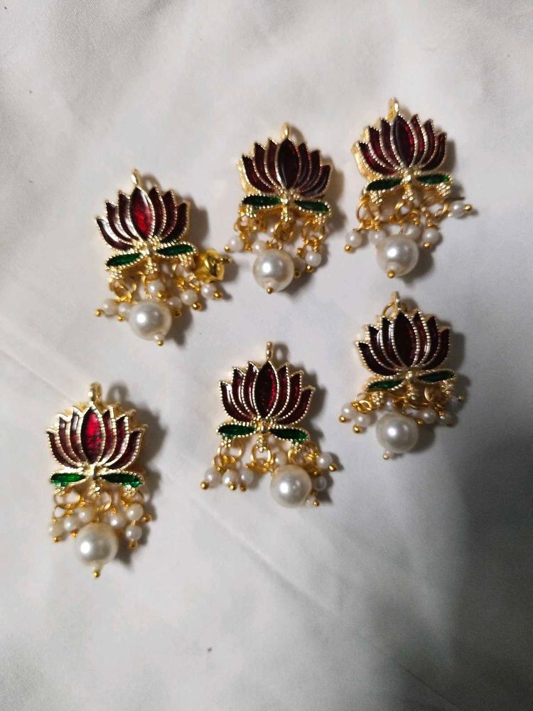 Lotus Pearl Dangle Charms