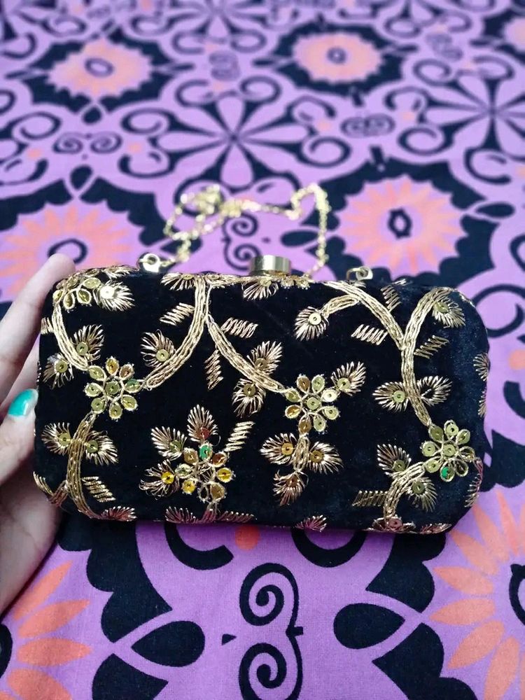 Velvet Box Clutch