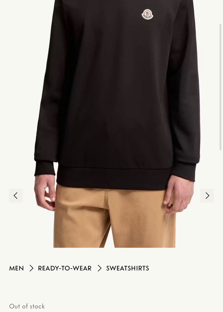 Moncler Black Sweatshirt