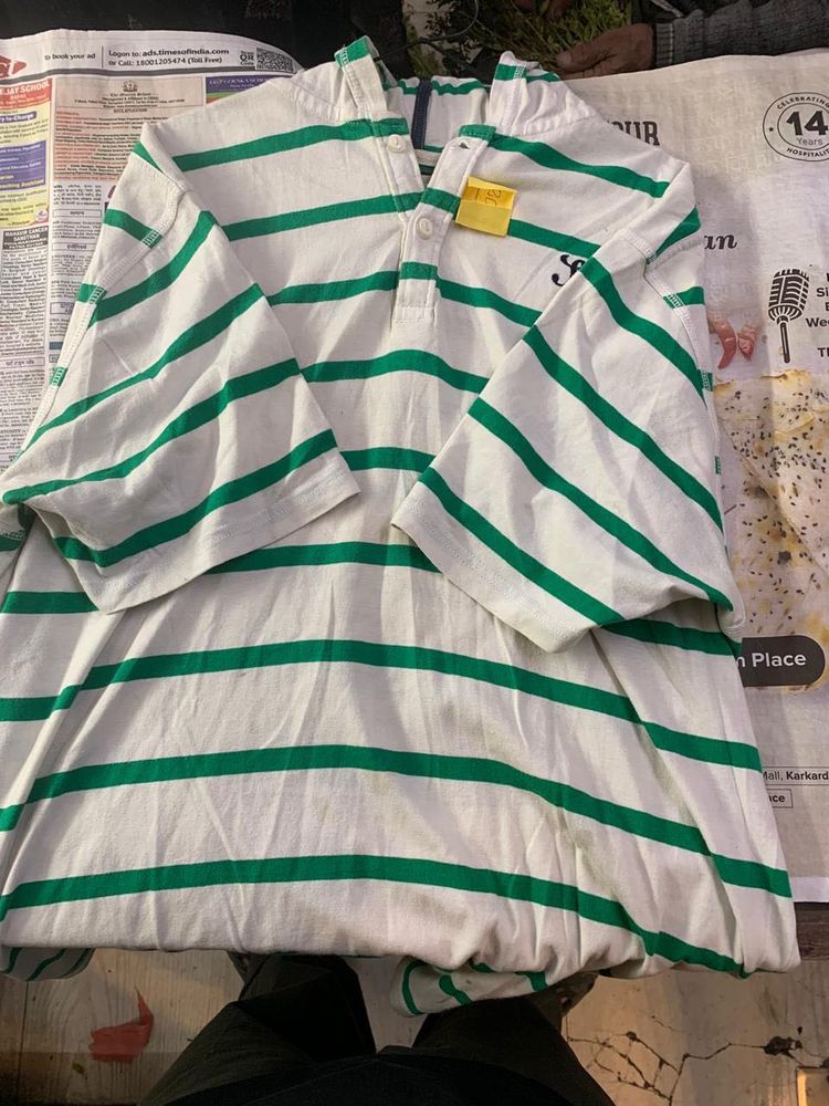 Classic Striped Polo Shirt
