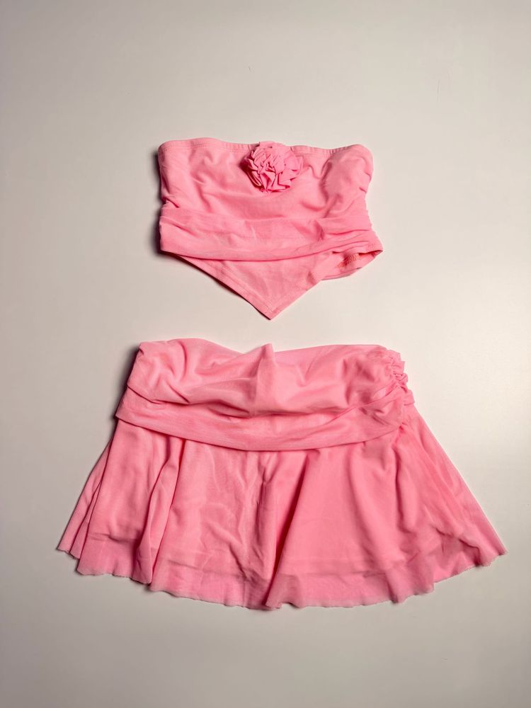 Ruffle Pink Co-ord Set