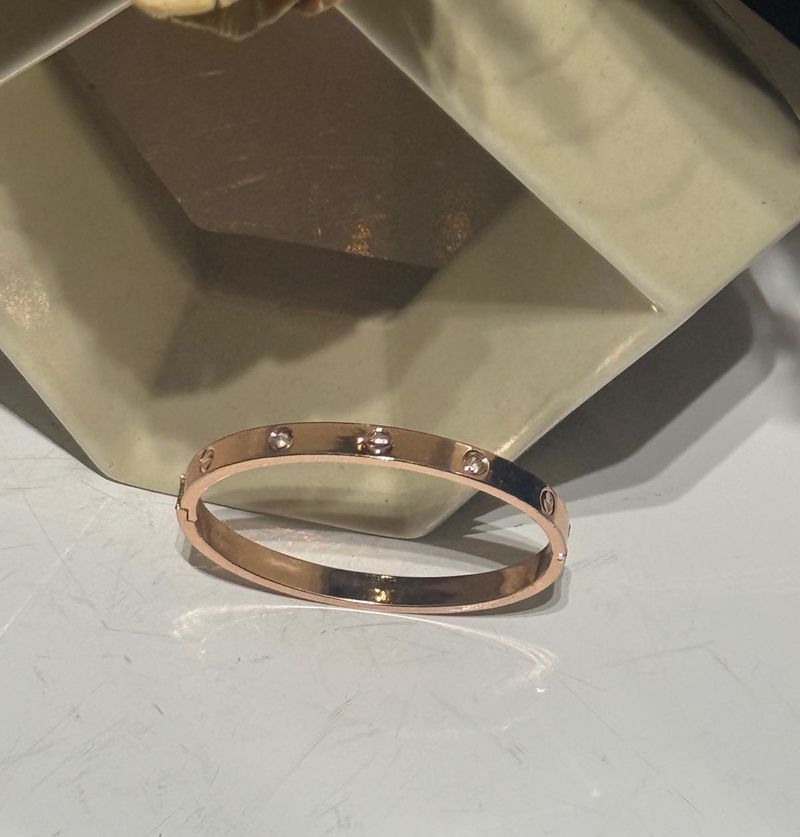 Rose Gold Bangle with Stones