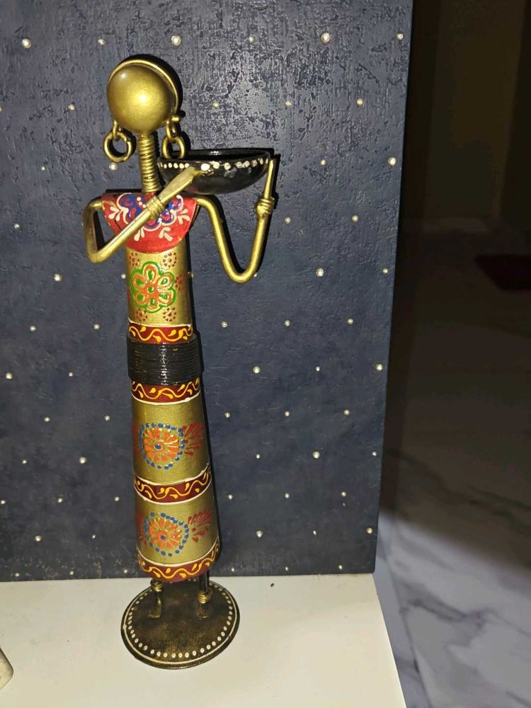 Artisanal Metal Candle Holder