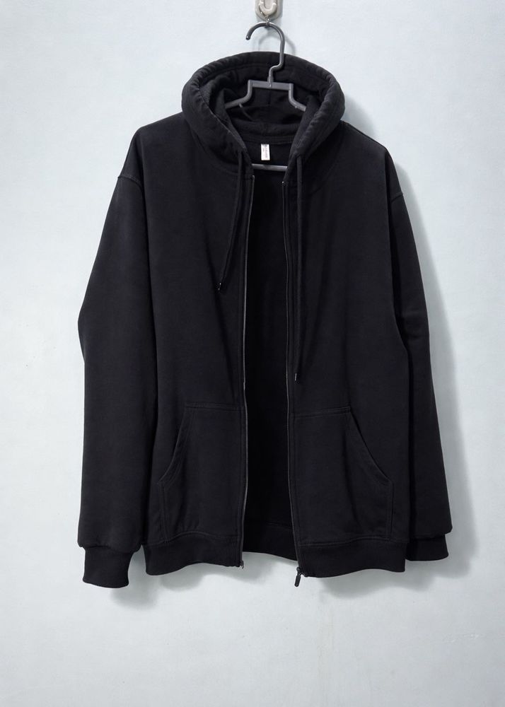 Black Zip-Up Hoodie