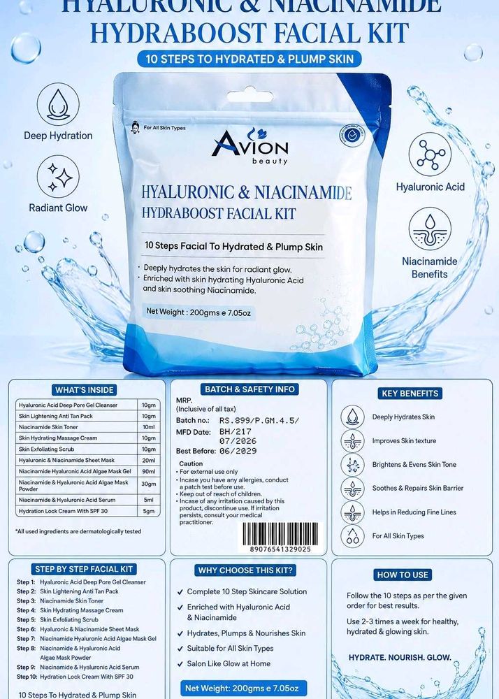 Avion Beauty Hydraboost Facial Kit
