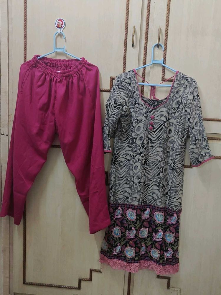 Ethnic Kurta and Palazzo Set